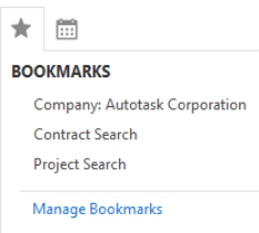 How to create Bookmarks in Autotask