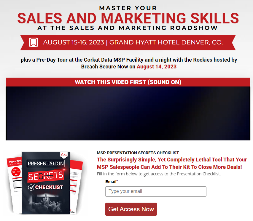 Chartec SALES AND MARKETING ROADSHOW